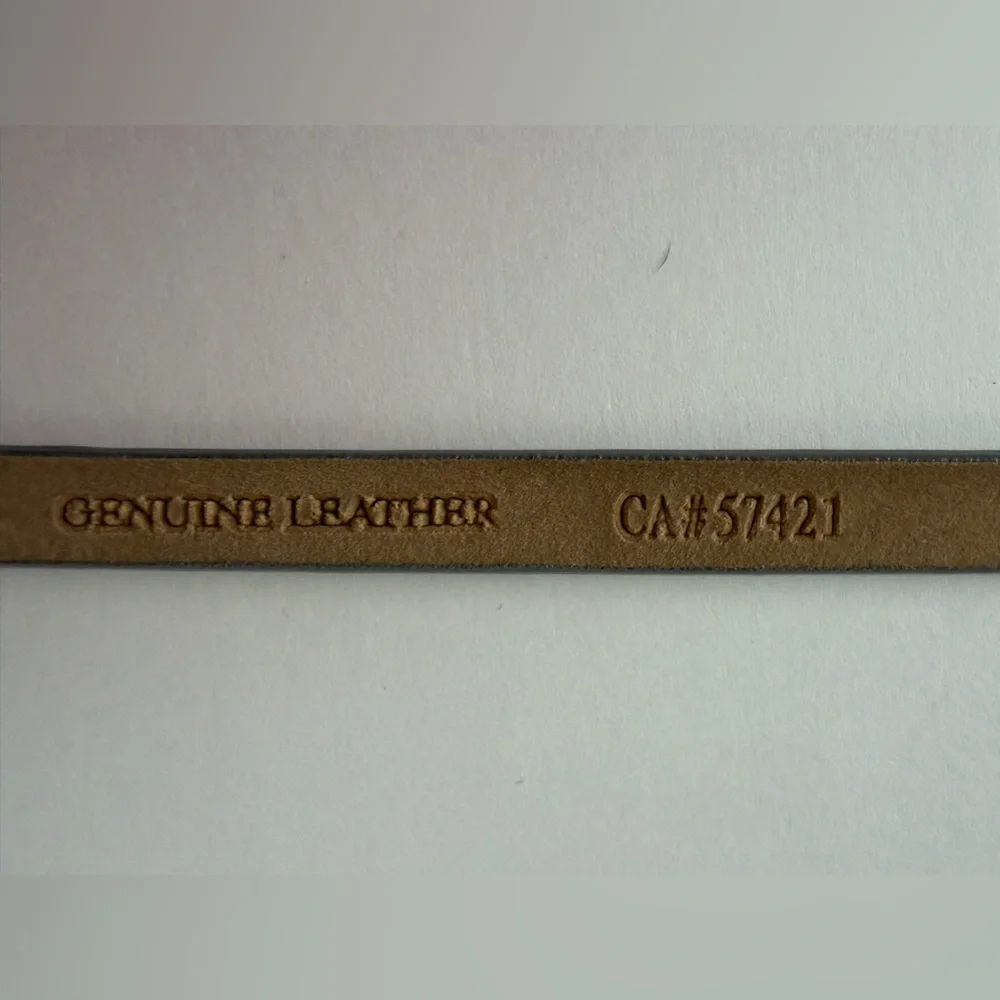 Ann‎ Taylor silver leather  Belt